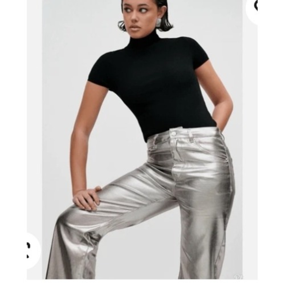 NWT Meshki Silver Women's‎ Jeans Size XXXL Wide Leg (W38in. x L29in.) BRAND NEW